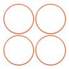 4Pcs 16 Inch Wheel Rim Protector Ring Anti Scratch Self Adhesive Wheel Rim Guard Trim Ring for Flat Rim Edge Car Orange
