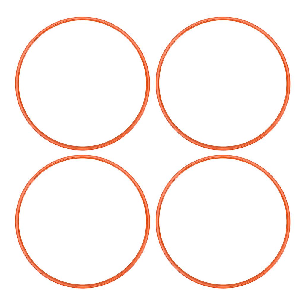 4Pcs 16 Inch Wheel Rim Protector Ring Anti Scratch Self Adhesive Wheel Rim Guard Trim Ring for Flat Rim Edge Car Orange