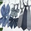 Fashion Short Striped Student Bow Tie Women's Shirt Bow Tie  Bowties Casual  Adjustable Rubber Band Neckties