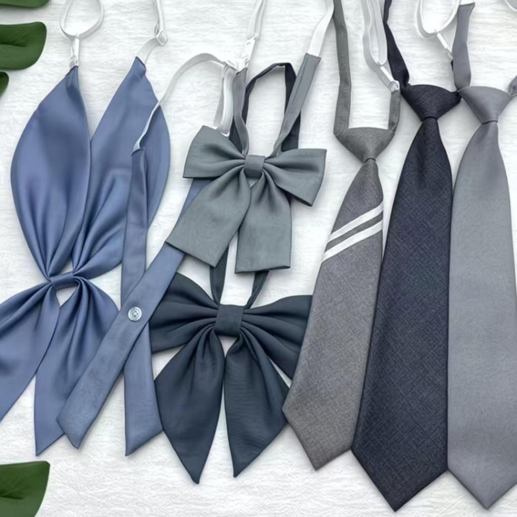 Fashion Short Striped Student Bow Tie Women's Shirt Bow Tie Bowties Casual Adjustable Rubber Band Neckties