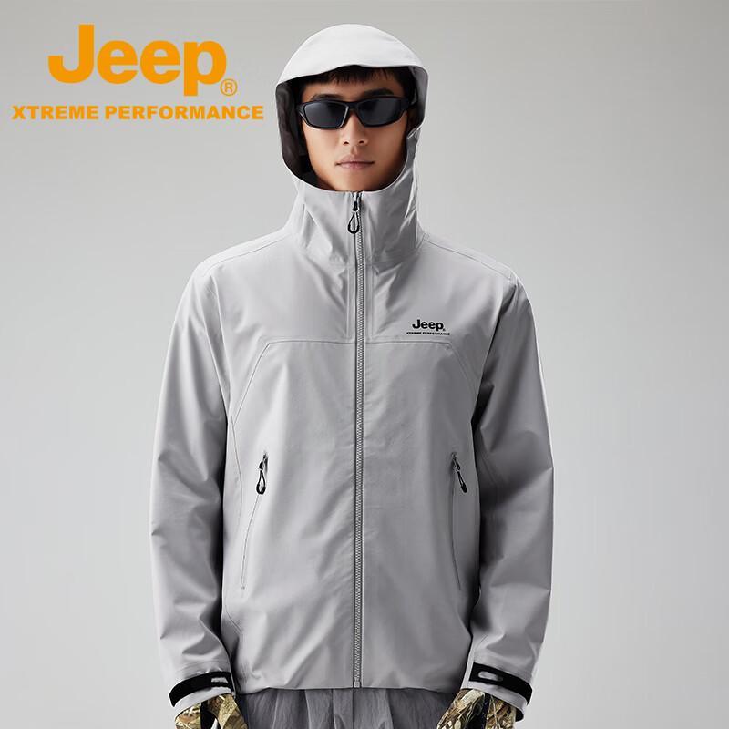Jeep Men's Waterproof Windproof Outdoor Hardshell Jacket