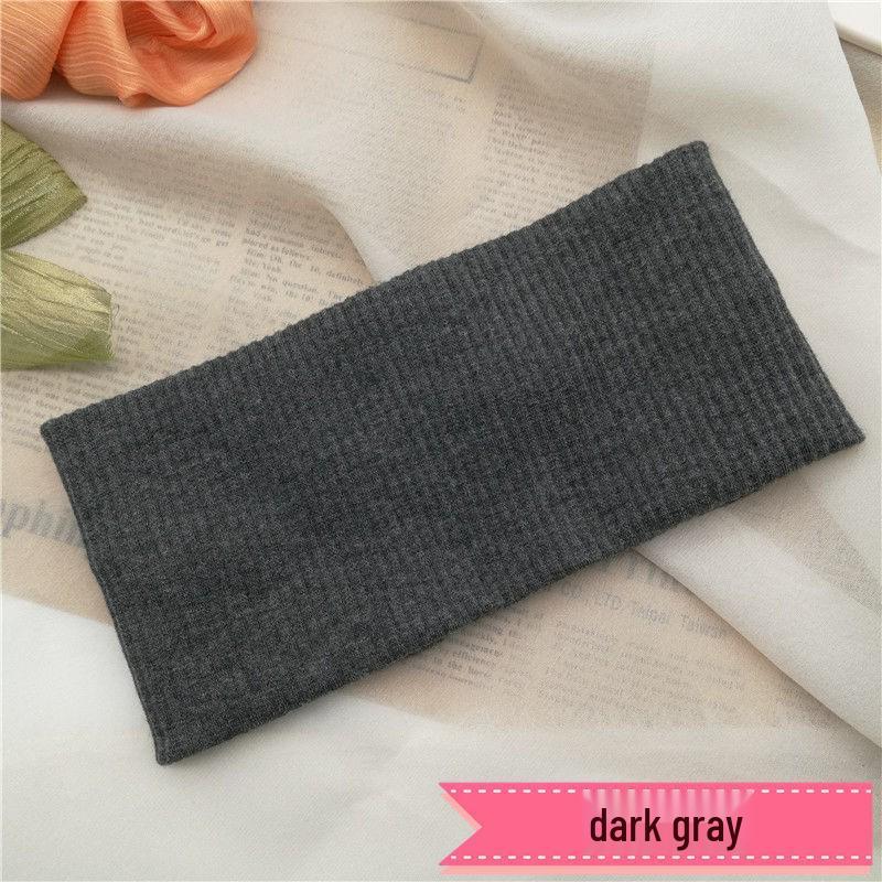 Unisex Wide-Edged Knitted Elastic Headband for Sports, Fitness, and Face Washing