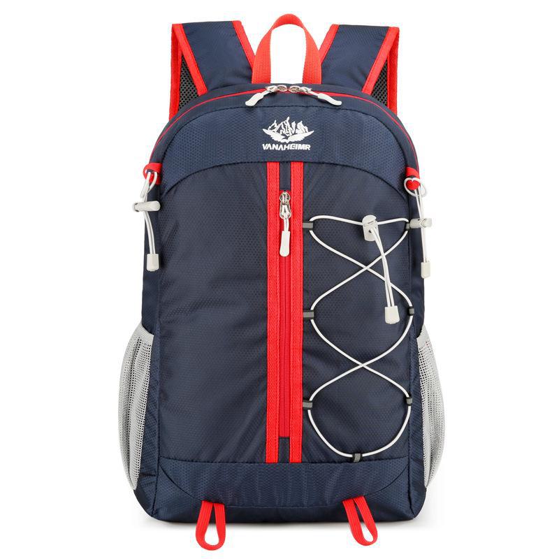 

Унісекс водовідштовхувальний спортивний рюкзак для активного відпочинку - багатофункціональний для пікніка та великої місткості темно-синього кольору