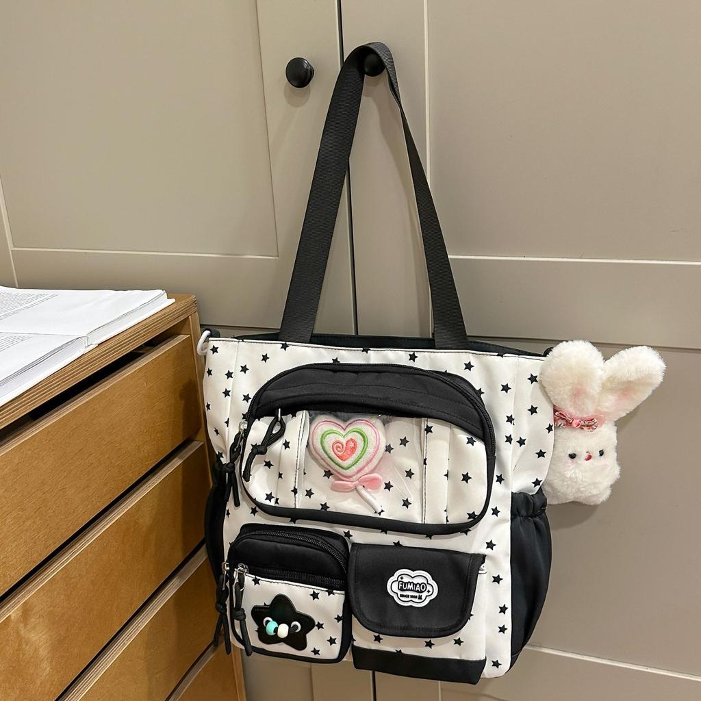 Schoolbag new high-value primary school schoolbag transparent pain bag girls light large capacity junior high school student backpack
