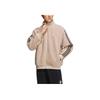 adidas Jachetă sport cu fleecă în dungi Neo, îmbrăcăminte exterioară unisex gri maro HY2684