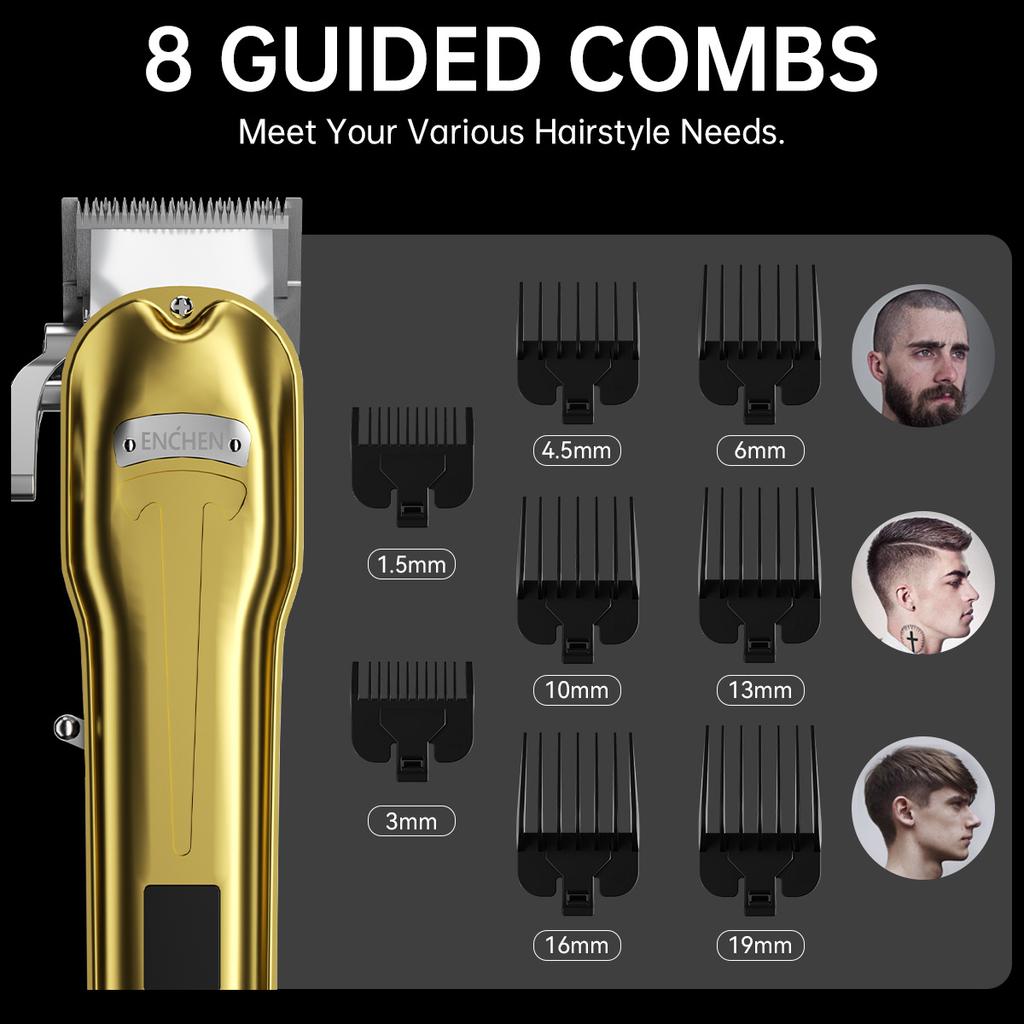 Xiaomi Enchen Boost 3 Hair Trimmer LED Display Hair Cutting Machine
