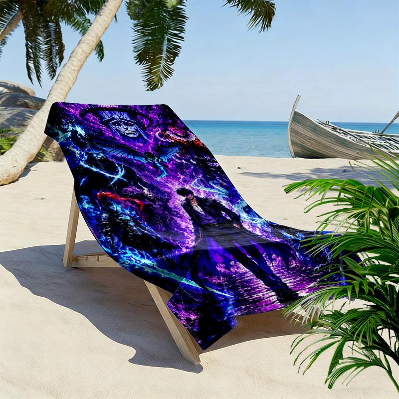 Solo leveling Igris Print Beach Towel, Large Soft Quick Dry Towel for Beach Camping Swimming