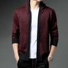 Sweater Fashionable Casual Hooded Jacket Winter Men's Slim Fit Plus Velvet Thickened Sweater
