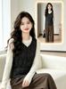 New women's down cotton vest in autumn and winter, piled and thickened to keep warm, wearing short V-neck sleeveless vest