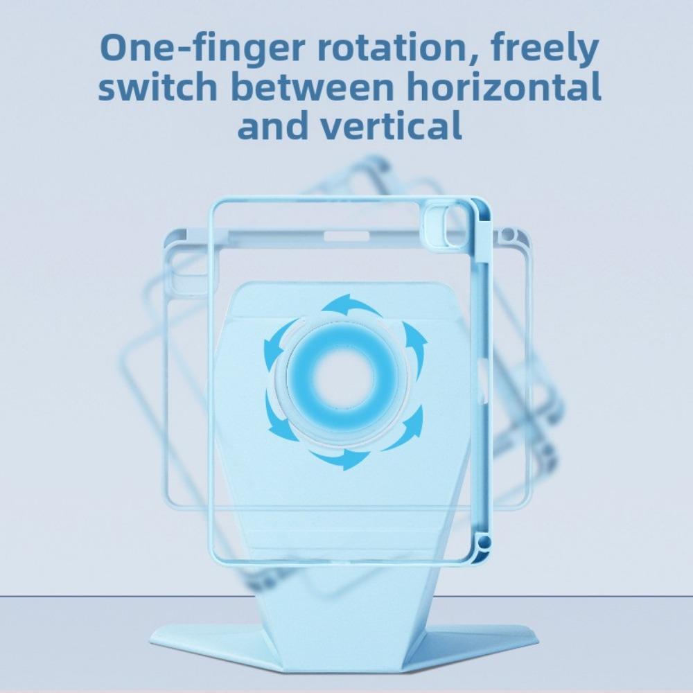 Magnetic Rotating Stand Case for iPad Air M3 Pro 11 10th Gen 12.9 with Split Function