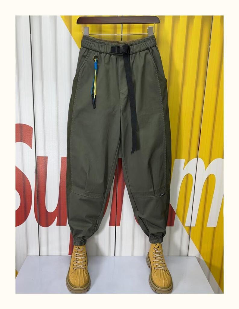 Men's Fashionable Stretch Workwear Pants - Trendy Casual Leggings for Spring and Autumn