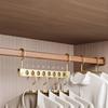 Space Saving Lightweight Garment Rack 6/8 Hooks For Scarves Ties Towels Foldable Storage Solution Closet Essential