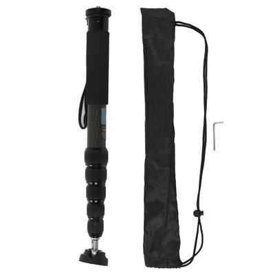 10vrstvý karbonový monopod, přenosný 6dílný teleskopický monopod pro zrcadlovku, maximální natažení
