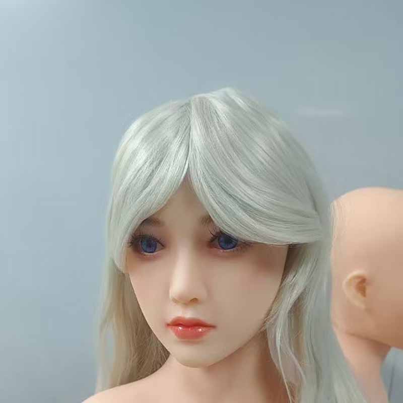Rozhraní M16 Vhodné pro 135-172 cm Pevná panenka TPE Černé vlasy Hlava Orální sex Vynikající make-up Sex Dolls Příslušenství Muži