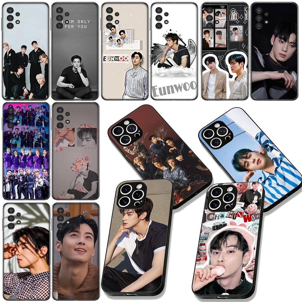 Cha EunWoo Eun Woo Phone Cover for Samsung Galaxy S22 S21 S20 FE Ultra Plus A35 A36 A37 A33 A34 A04 A71 Protective Case