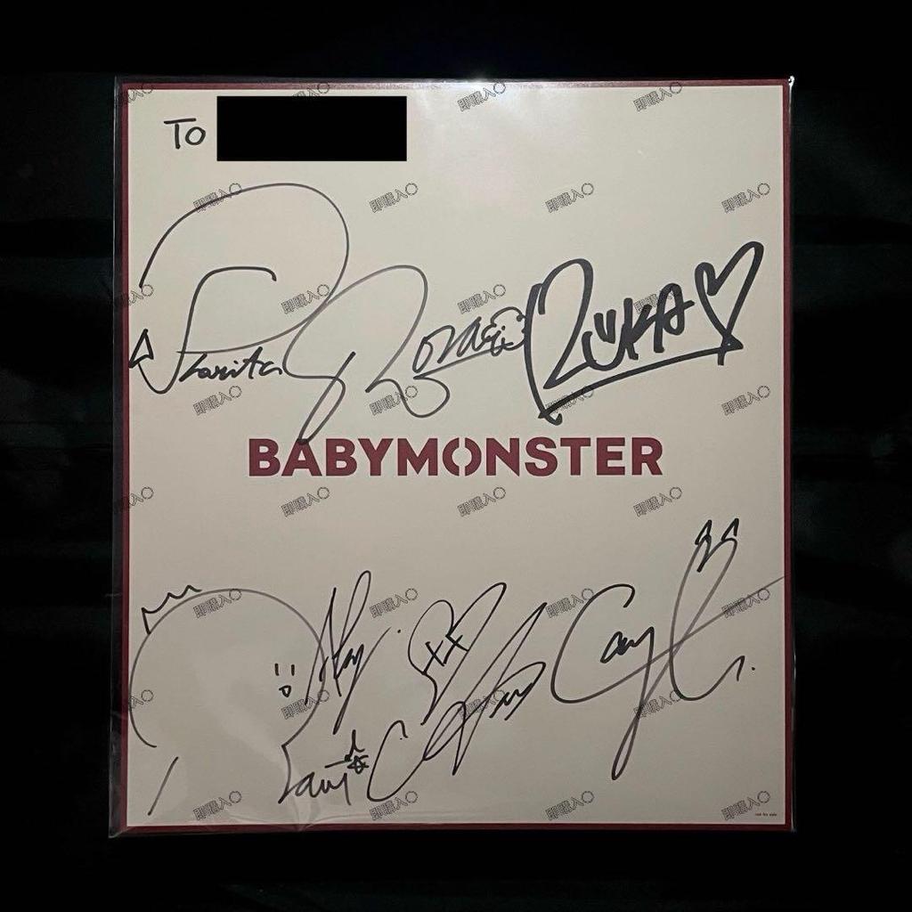 [USED] Rare BABYMONSTER autographed mini album drip Yonton