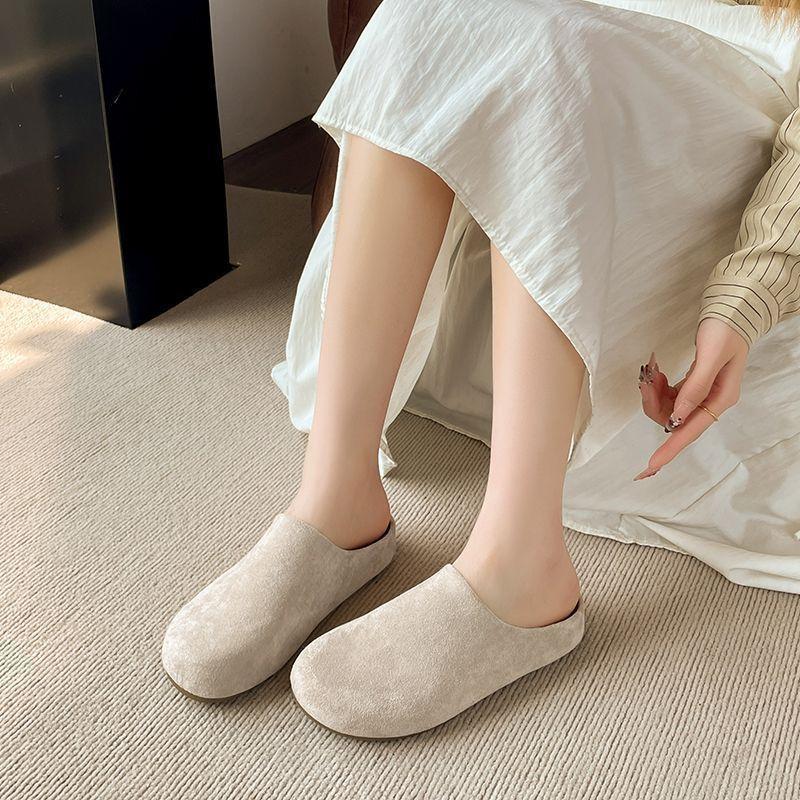 2025 new outer wear thick-soled Boken pedal bag head lazy slippers women's shoes ultra-soft-soled dopamine Japanese dormitory