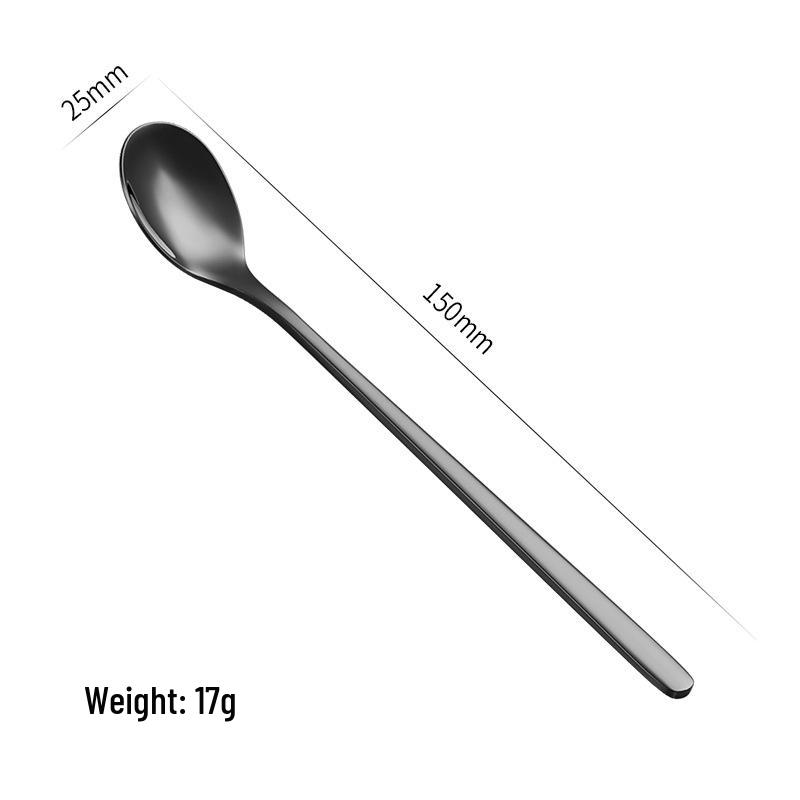 Gold Long Handle 304 Stainless Steel Water Drop Spoon for Stirring Desserts and Coffee