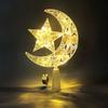 LED Christmas Tree Topper Star Moon Decoration Acrylic Xmas Ornament Energy Saving Shining Lamp Festive Home Room Decor