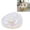 Inflatable Chair Comfortable Relaxing Transparent Ergonomic Space Saving PVC Blow Up Couch Chair