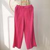 2026 Summer High-End Miyake Pleated Soft Breathable Straight-Leg Pants