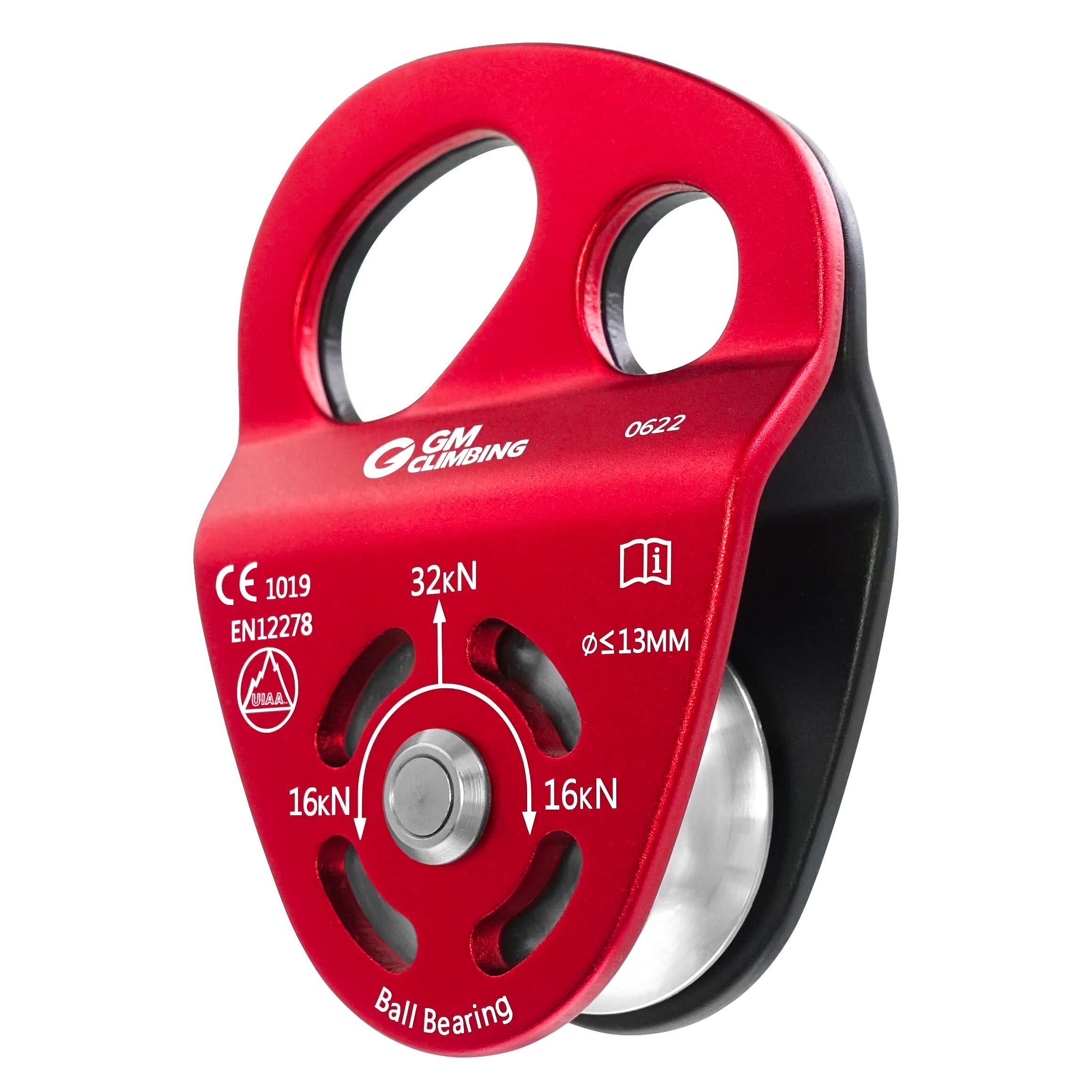 

GM CLIMBING Сертифицированный CE UIAA 32 кН Блок-зажим с подшипником/втулкой, 2 типа в наличии, Альпинизм, Арбористика, такелаж, DdRT, Система альпинистского блока