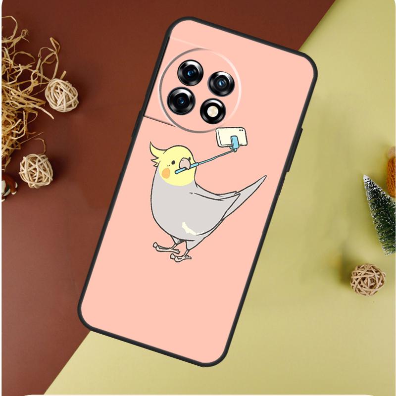 Chubby Cockatiel Parrot Bird For OnePlus Nord CE 4 3 2 Lite N20 N30 9 10 Pro 8T 9RT 10T 10R 13R 12R 11 12 13 Phone Case