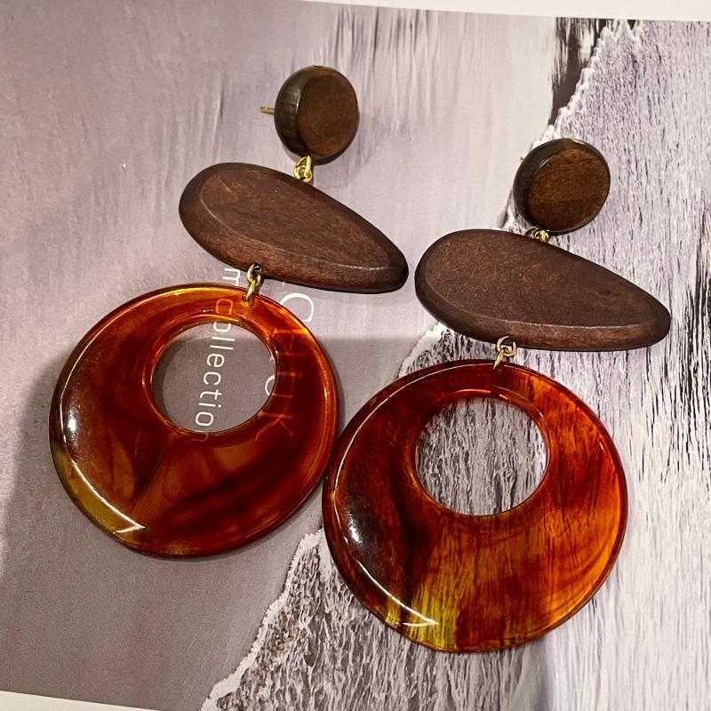 Natural tiger's eye stone series stud earrings for women Maillard exquisite retro earrings niche light luxury high-end temperament earrings