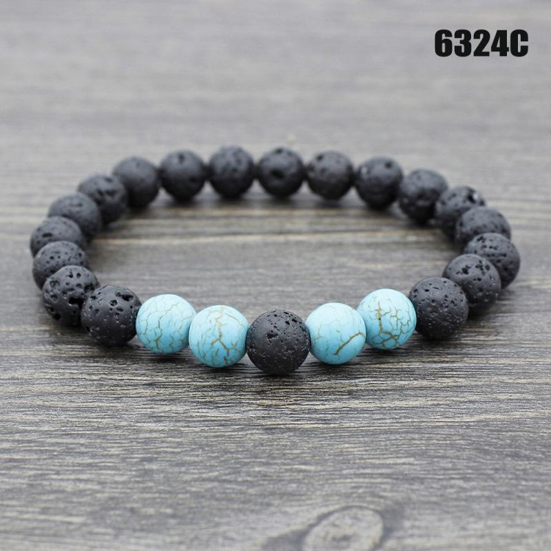 European 2021 Hot-Selling Lava Stone Yoga Bracelet