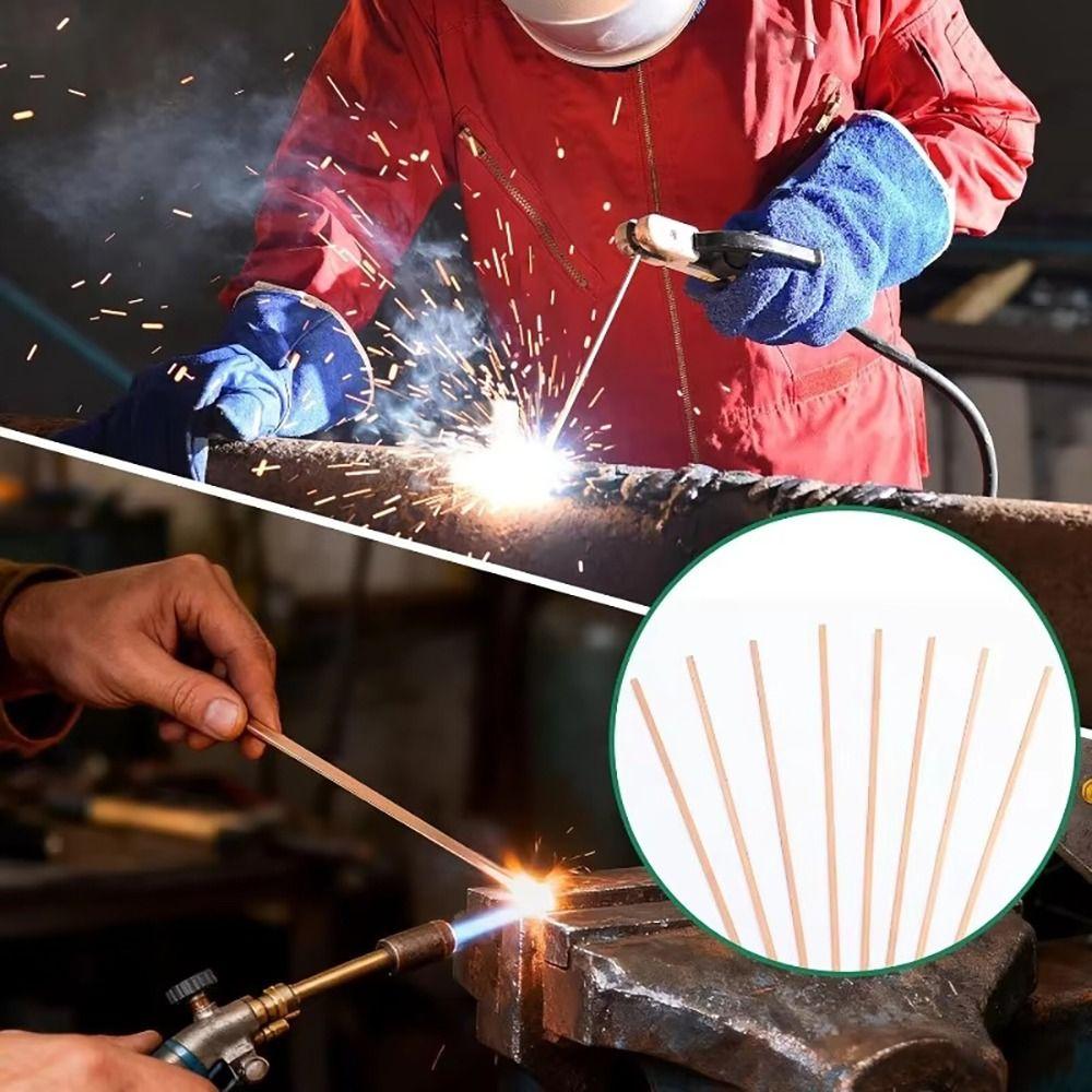 4Pcs 250mm Phosphor Copper Welding Rod  for Mechanical Repair and Refrigeration Equipment