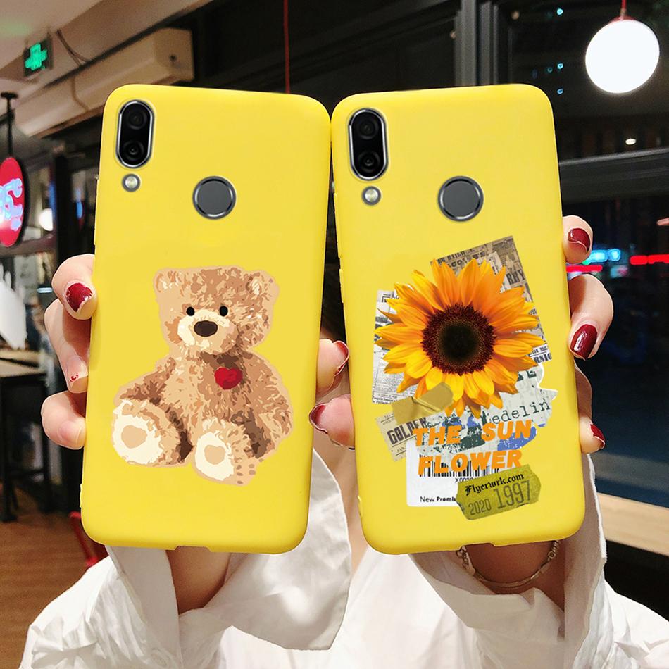 Süße Katzen Kaktus Avocado Herz Hüllen Für Huawei Honor Play Abdeckung Mattes Silikon Handyhülle Für Honor Play COR L29 HonorPlay Fundas