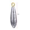 6Pcs New Fishing Weights Sinkers Waterdrop Shape Casting Fishing Tackle (10g)