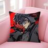 Anime Game PPersona  Cushion Cover Natural Linen Pillow Case DoubleSided Print Decorative Sofa Pillowcase Home Decor Gift
