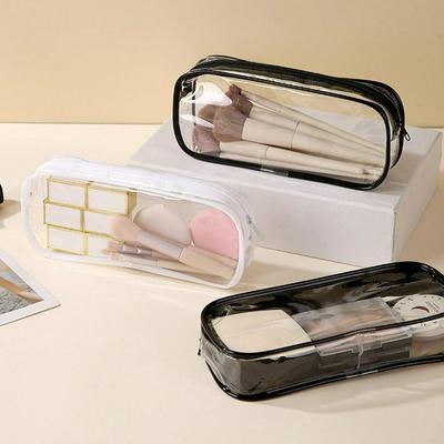 Tragbare Transparente Kosmetiktasche, Reise-Kulturbeutel für Lippenstift, Kamm, Make-up-Pinsel und Hautpflege Make-up-Tasche Beutel Make-up-Organizer