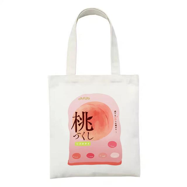 Canvas Women Shopping Bag Large Cute Bear Print Tote Bag Fashion Harajuku Female Shoulder Bags Travel Ladies Shopper Bags