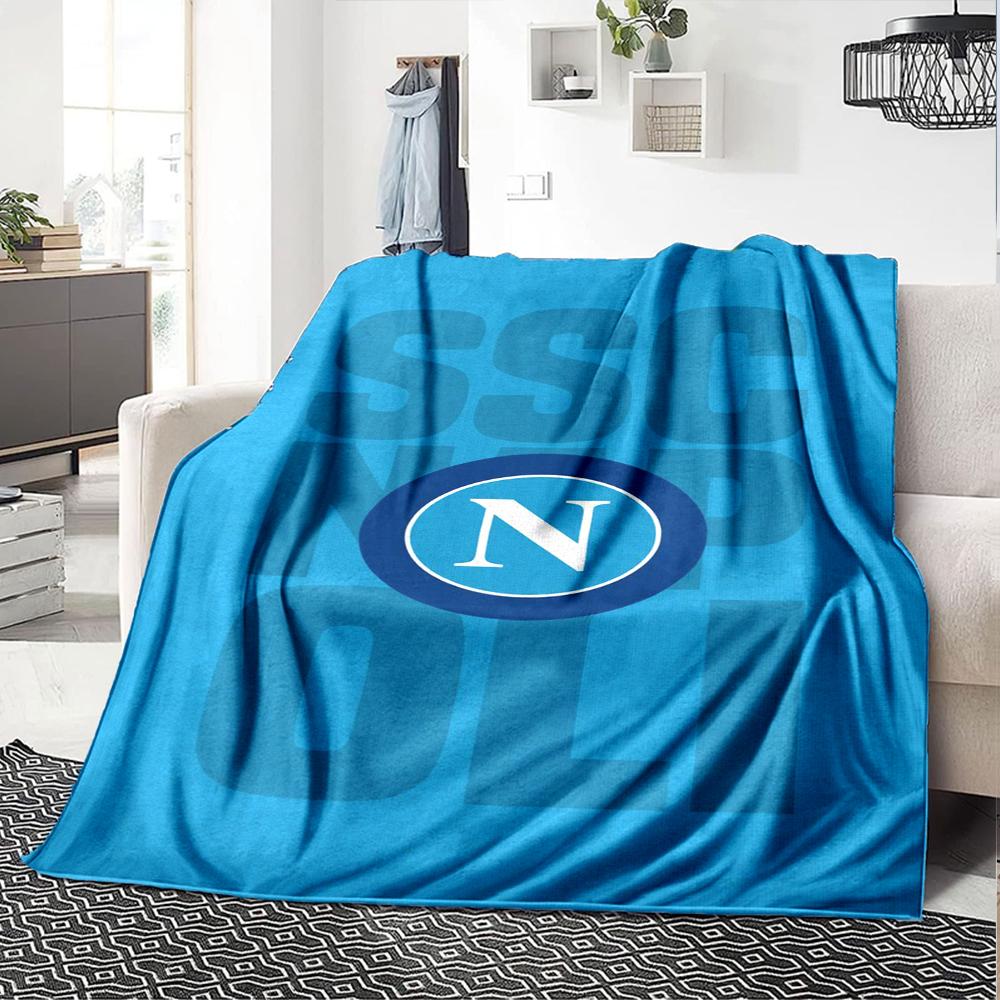 Napoli Theme Printed Blanket - Perfect for Couch, Bed, Travel & Outdoor Use | Machine Washable, Cozy & Durable.