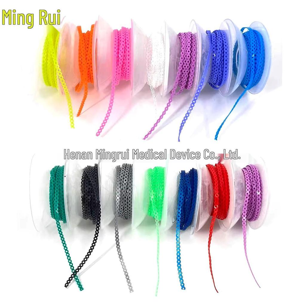 Orthodontic Colored Rubber Chain, 15FT (4.57m)