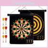 Çift Taraflı Rulo Tasarımlı Premium Manyetik Dart Tahtası Seti 17 İnç 15 İnç 12 İnç