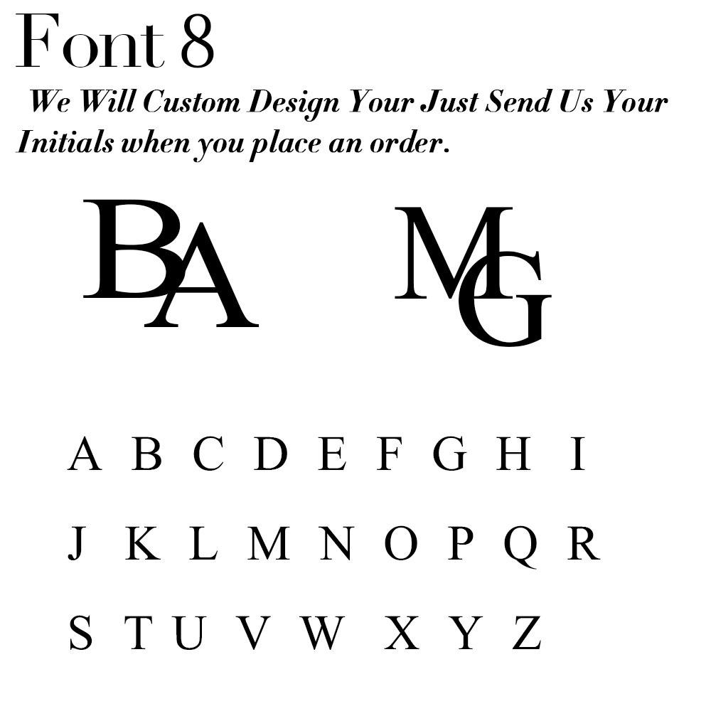 Custom Double-Letter Cufflinks for Men's French Shirts - Groom Wedding Accessory