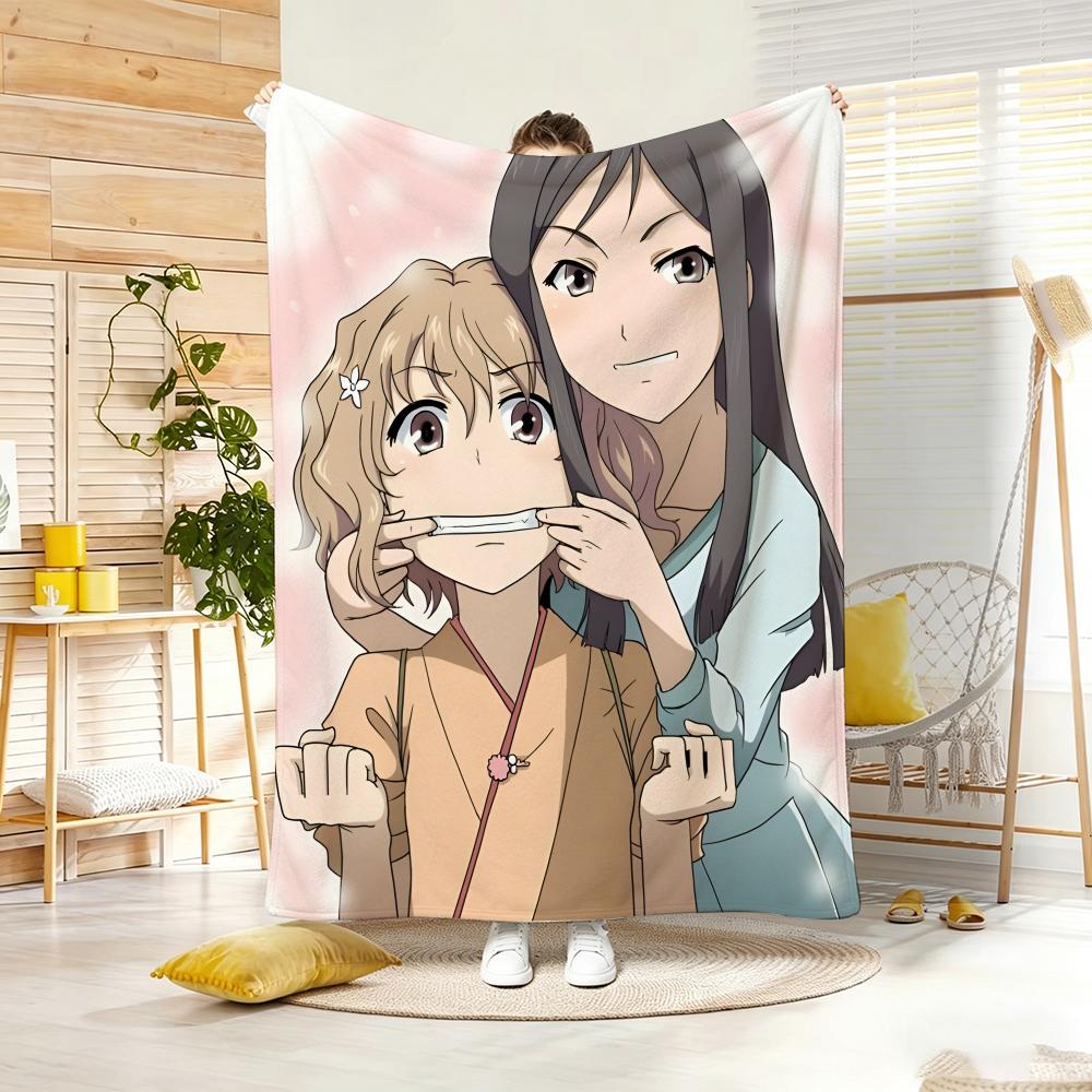 Anime H-HanasakuS IrohaS Throw Soft Warm Throw Blanket for Bedroom Living Room Bed Travel Camping Picnic Gift