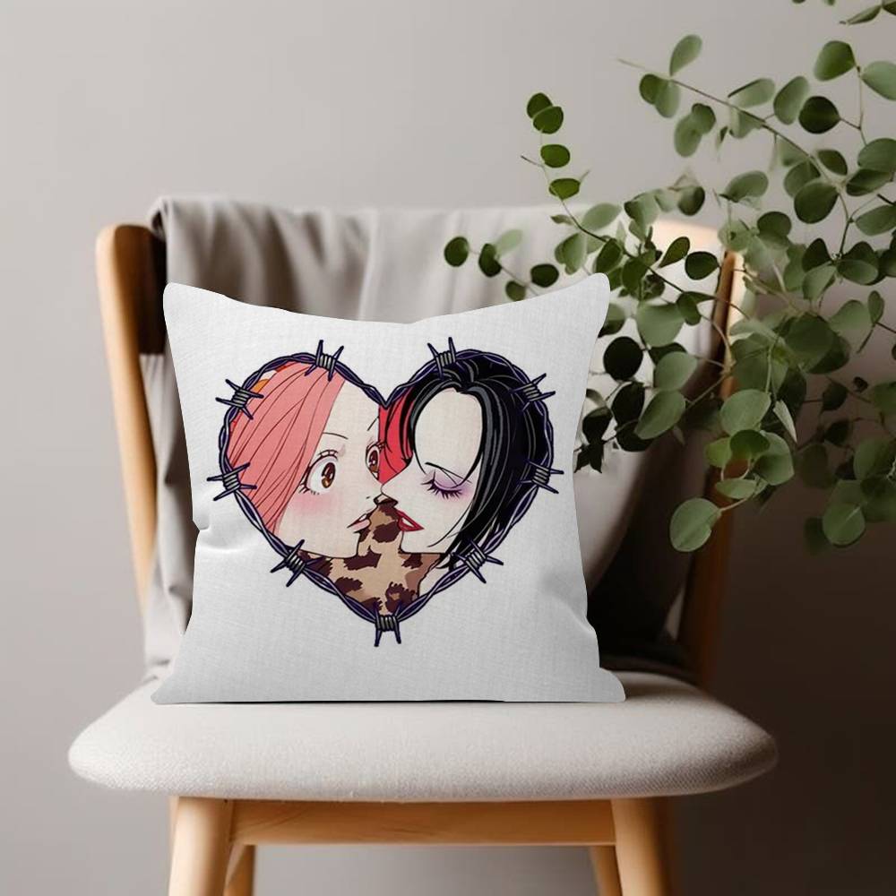 Anime Figures Nana Cushion Cover Inches Farmhouse Decor Home Throw Pillow Covers For Couch Decorations