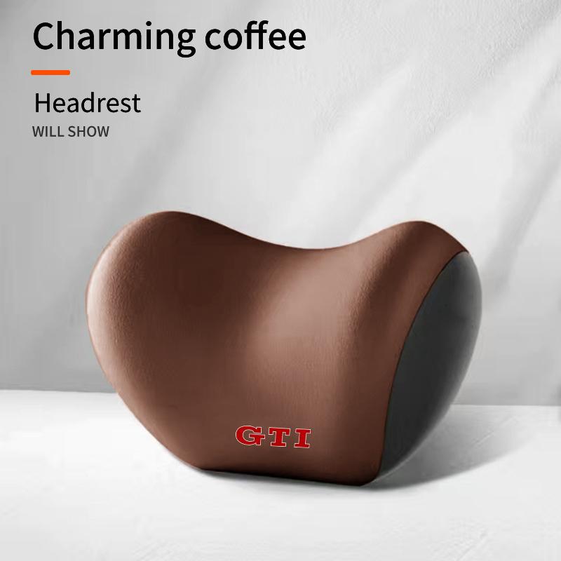2026 Hot For Volkswagen VW Car Lumbar Back Support Headrest Neck Pillow Car Seat Cushion For Volkswagen VW Golf GTI Polo Passat