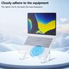 Portable Laptop Stand Laptop Heat Protections Coolers With Adjustable Brightness Fans Solid Aluminum Build Laptop Stand