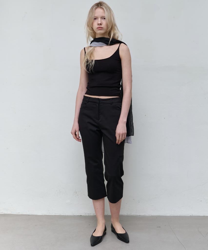 Seolan Side Detail Half Pants_Black