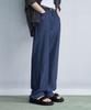 Awodeijeu Cool Linen-Like Semi-Wide Denim [Blue]
