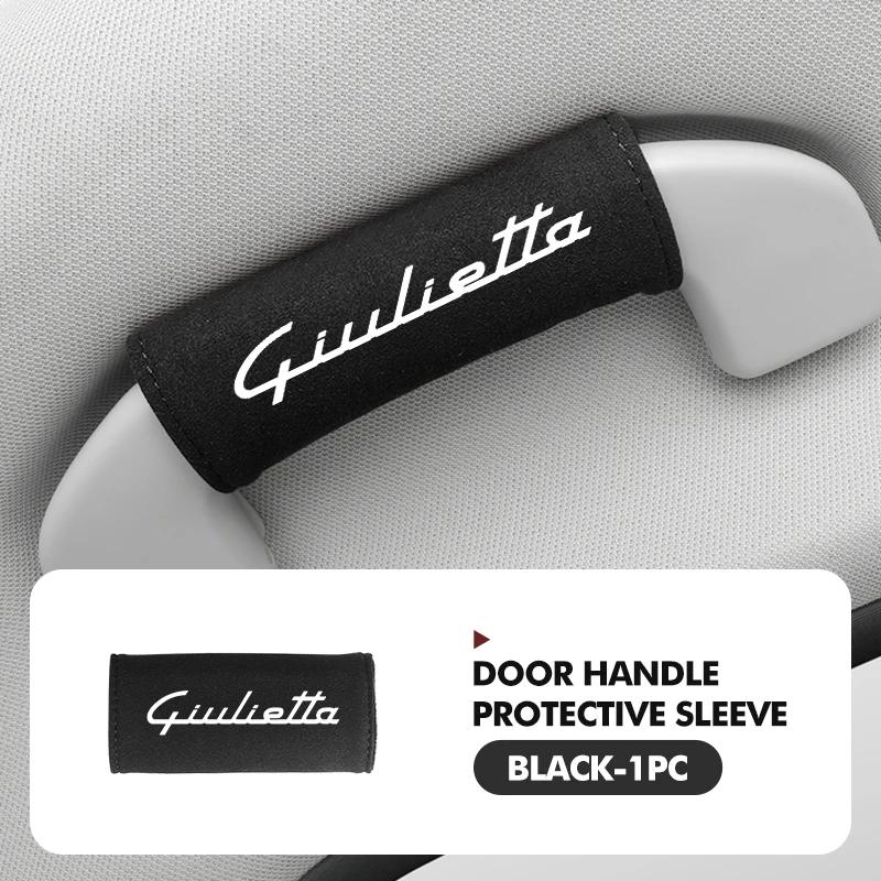 

Car Stickers For Alfa Romeo Soft Suede Car Door Handle Cover Roof Armrest Glove Protection Accessories For Alfa Romeo 159 Giulie
