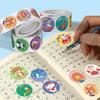 Stickers Cat 500 Pcs/roll Teacher Reward Sticker Fun Motivation Animal Sticker For School Teacher Student Stationery Stickers