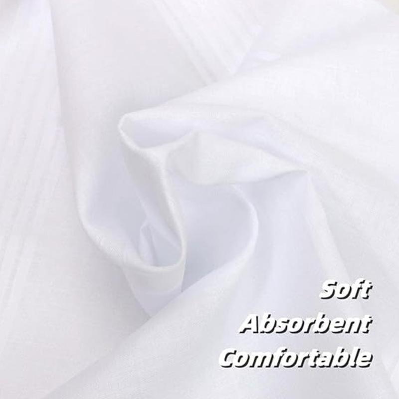 White Pocket Square Handkerchief for Women Wedding Handkerchief Pocket Handkerchief for Bride Groom Wedding Gift