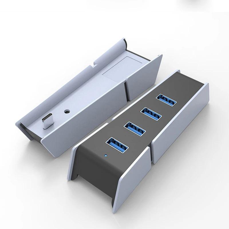 For Ps5 Accesoriers USB Splitter Expander Hub 4-in-1 Adapter for PlayStation 5 Slim USB Game Accessories Converter Extension