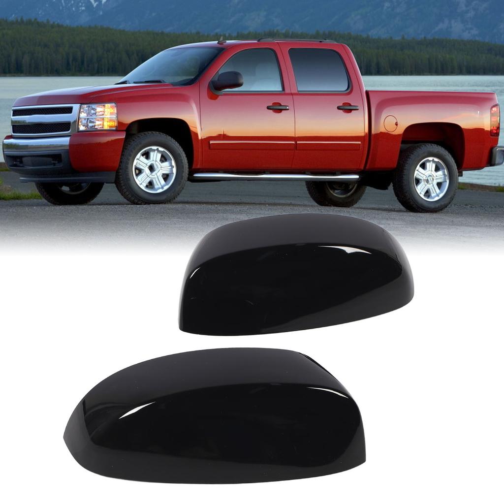 2Pcs Car Side Mirror Cap Cover 25788157 Sporty Look Weather Proof Anti Impact Rearview Mirror Housing for 1500 2500 HD 3500 HD